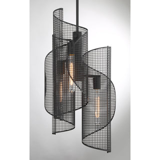Hillbourne 3-Light Pendant in Matte Black