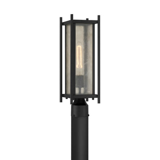 Jacobs 1-Light Outdoor Post Lantern in Matte Black