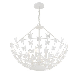 Birch 6-Light Pendant in Bisque White