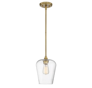 Octave 1-Light Pendant in Warm Brass