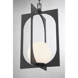 Harding 1-Light Pendant in Matte Black
