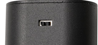 7.25" Height Metal LED Track Head in Black Finish