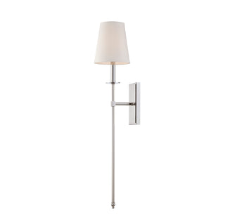 Monroe 1-Light Wall Sconce in Polished Nickel