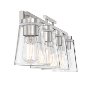Calhoun 4-Light Bathroom Vanity Light in Satin Nickel