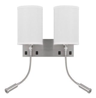 2 Lakewood Wall Lamp With Two Led Reading Lamps