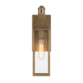 Lancaster 1-Light Outdoor Wall Lantern in Atlas Bronze
