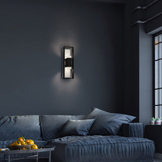 Mars Wall Sconce  Sand Black