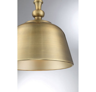Berg 1-Light Pendant in Warm Brass
