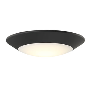 LED Disc Light in Matte Black