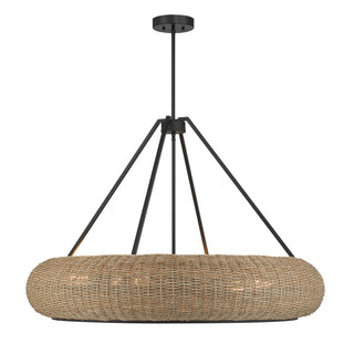 Gaia 6-Light Pendant in Matte Black by Breegan Jane