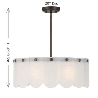Ashton 4-Light Convertible in Mediterranean Bronze