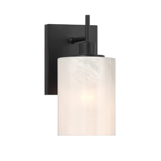 1-Light Wall Sconce in Matte Black