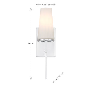 1-Light Wall Sconce in Chrome
