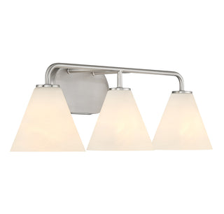 Blair 3-Light Bathroom Vanity Light in Satin Nickel