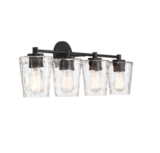 Ballas 4-Light Bathroom Vanity Light in Matte Black