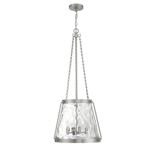 Crawford 4-Light Pendant in Satin Nickel