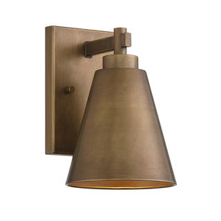 Ryder 1-Light Outdoor Wall Lantern in Atlas Bronze