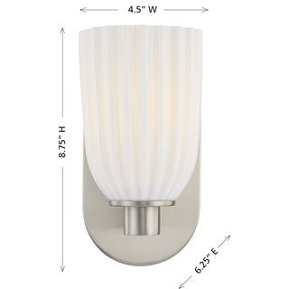 Baldwin 1-Light Wall Wall Sconce in Satin Nickel