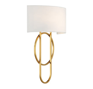 Tempe 2-Light Wall Sconce in Warm Brass