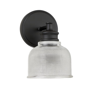 1-Light Wall Sconce in Matte Black