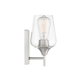 Octave 1-Light Wall Sconce in Satin Nickel