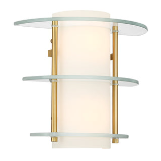 Newell 2-Light Wall Sconce in Warm Brass