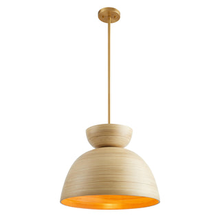 Agave 1-Light Pendant in Natural Bamboo