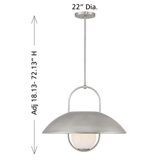 Lehigh 1-Light Pendant in Satin Nickel