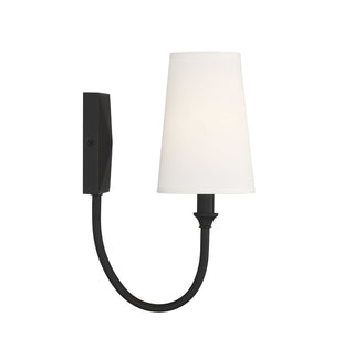 Cameron 1-Light Wall Sconce in Matte Black