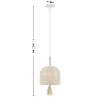 Lunara 3-Light Pendant in Cotton by Breegan Jane