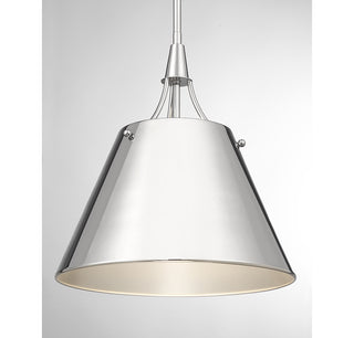 Willis 1-Light Pendant in Polished Nickel