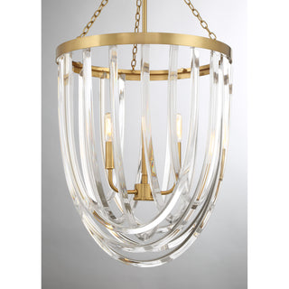 Jennings 3-Light Pendant in Warm Brass