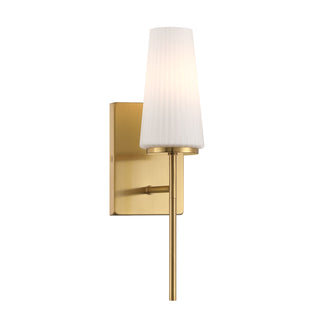 1-Light Wall Sconce in Natural Brass