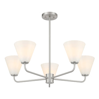 Blair 5-Light Chandelier in Satin Nickel