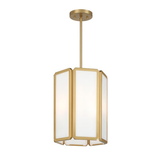 Leeds 3-Light Pendant in Warm Brass