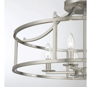 Stockton 5-Light Ceiling Light in Satin Nickel