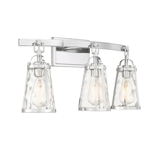 Albany 3-Light Bathroom Vanity Light in Polished Chrome