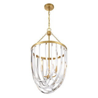 Jennings 3-Light Pendant in Warm Brass