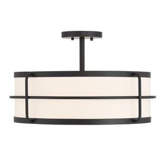 Chauncey 4-Light Ceiling Light in Matte Black