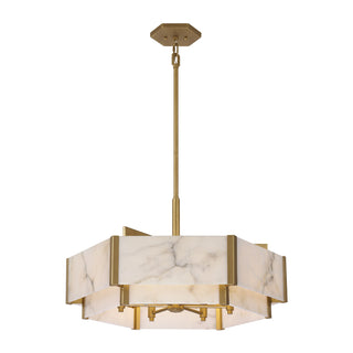 Orleans 6-Light Pendant in Distressed Gold