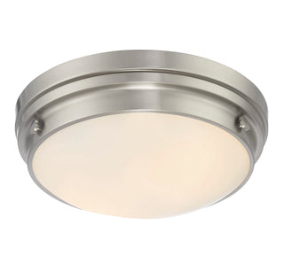 Lucerne 2-Light Ceiling Light in Satin Nickel