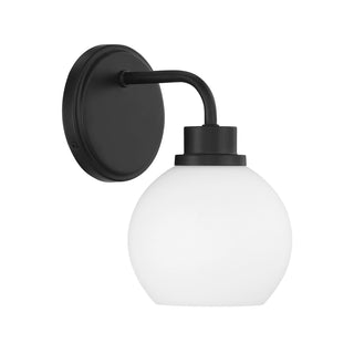 1-Light Wall Sconce in Matte Black
