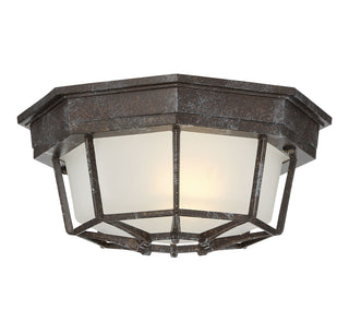 Exterior Collections 1-Light Outdoor Ceiling Light in Rustic Bronze