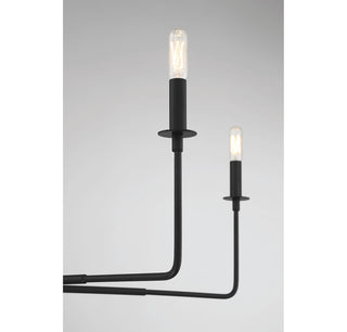 Salerno 6-Light Chandelier in 
Matte Black