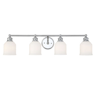 Melrose 4-Light Bathroom Vanity Light in Polished Chrome
