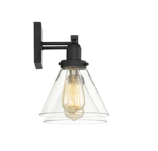 Drake 2-Light Bathroom Vanity Light in Black