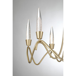Sofia 6-Light Chandelier in Noble Brass