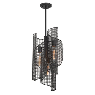 Hillbourne 3-Light Pendant in Matte Black