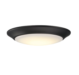 LED Disc Light in Matte Black