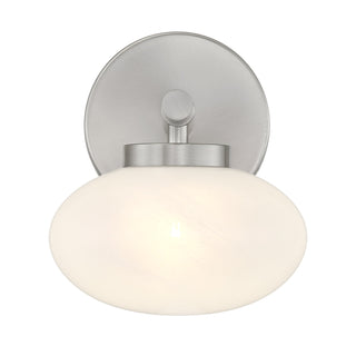 Barrow 1-Light Wall Sconce in Satin Nickel